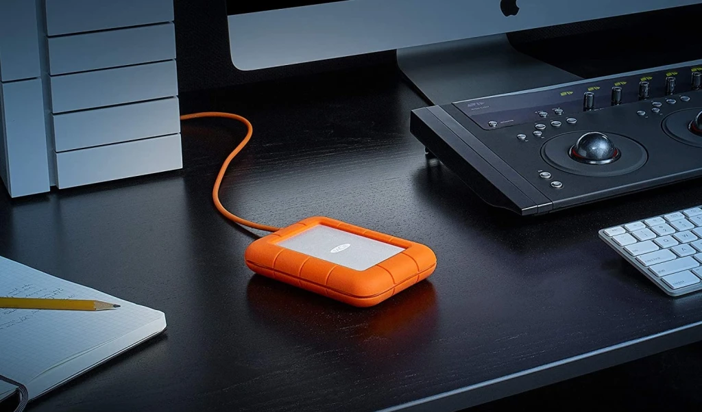 Portable external hard drive