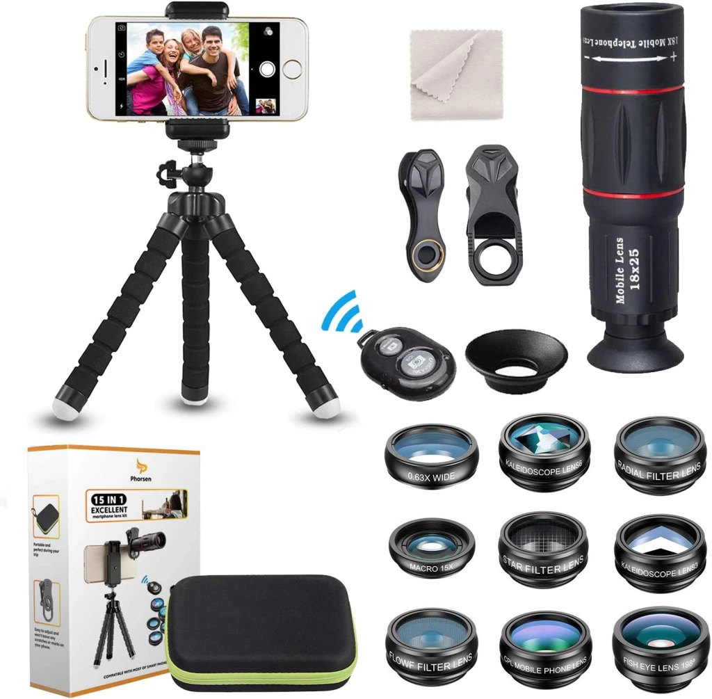 Smartphone camera lens kit